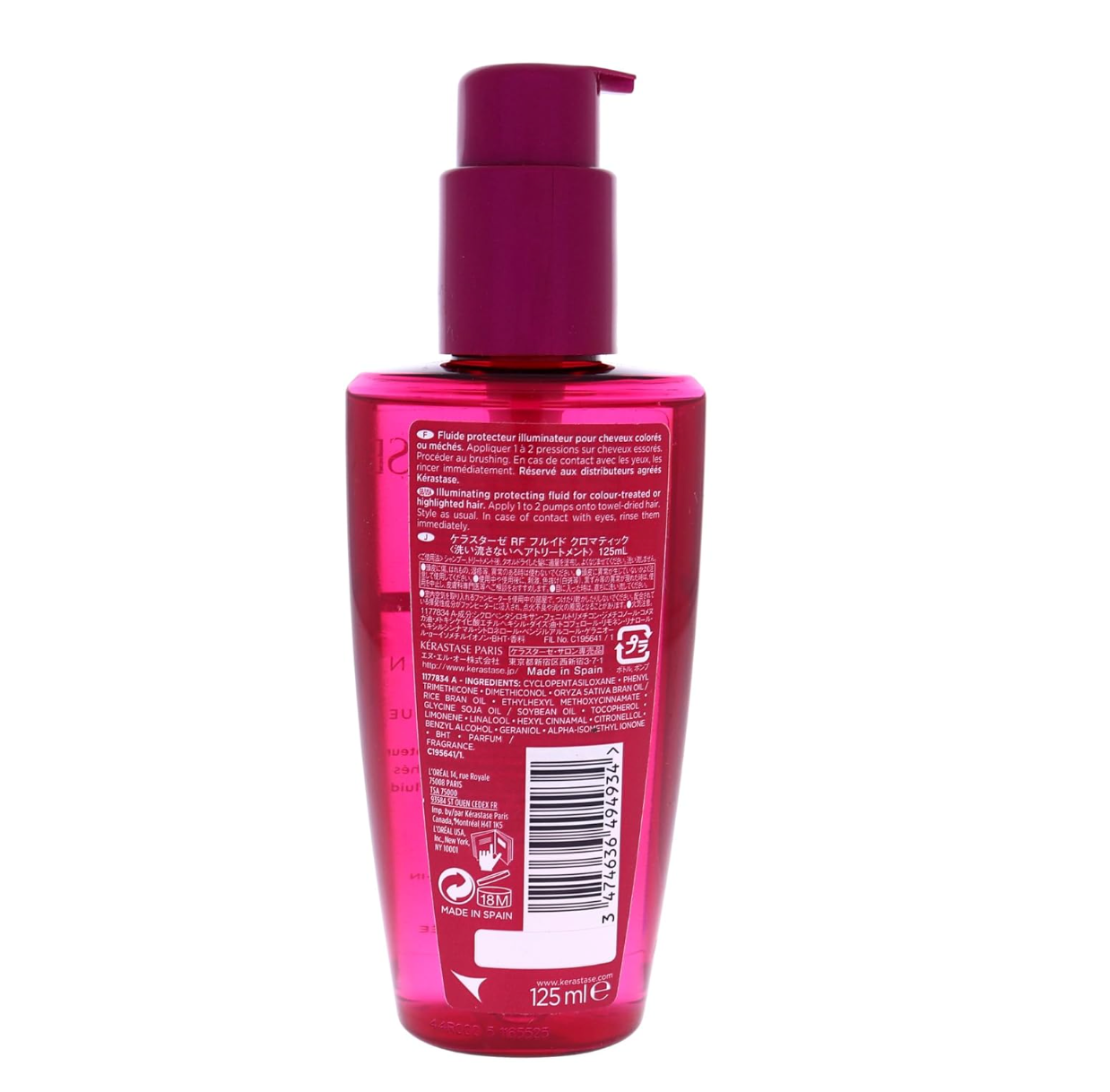 Tratamiento Capilar para Luminosidad y Suavidad Reflection Fluide Chroma de Kerastase 125 Ml