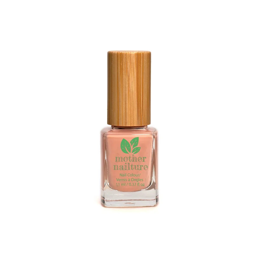 Frasco del esmalte de uñas sin toxicos para uñas rosas, profesionales, naturales y brillantes de Mother Nailture